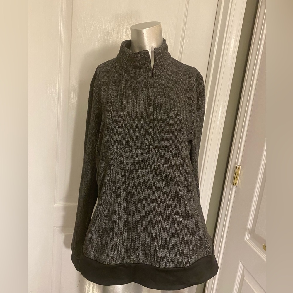 Kyodan 3/4 zip Thumbhole Athletic Sweatshirt Sz L